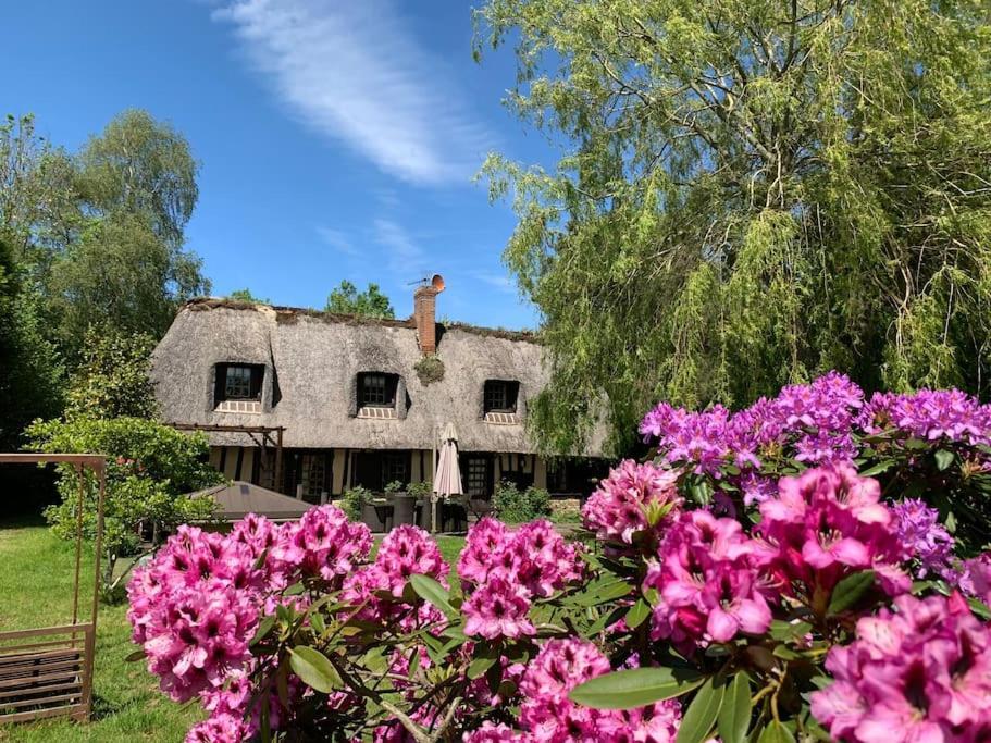 Chaumiere Familiale Weekend & Vacances Paisible Saint-Philbert-sur-Risle Esterno foto